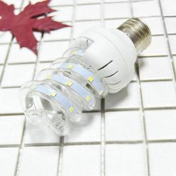 7W=~85W spirál LED fénycső, meleg fehér