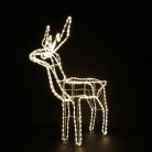 1 méteres, luxus LED szarvas / mozgó fejű, extra karácsonyi dekoráció