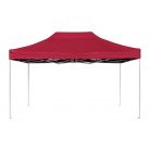 3x2 méteres összecsukható kerti pavilon sátortetővel - piros