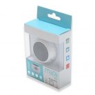 Extra mini Bluetooth hangszóró - 50 x 33 mm / metál szürke (N3)