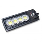 Napelemes kültéri LED lámpa, mozgásérzékelővel - 4 x extra erős COB LED / távirányítóval vezérelhető, 34 x 13 cm