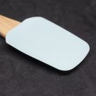 Kisméretű szilikon spatula - fa nyéllel / 19 cm (SK-1210)