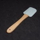 Mini szilikon spatula - fa nyéllel / 19 cm (SK-9167)