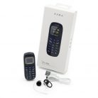 Ezra dual SIM-es, mini telefon headsettel - MC02, sötétkék