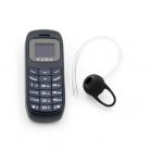 Ezra dual SIM-es, mini telefon headsettel - MC02, sötétkék