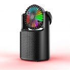 Bluetooth hangszóró és zenelejátszó RGB ventilátorral