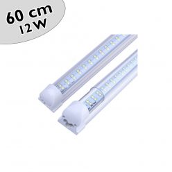   60 cm dupla soros T8 LED fénycső armatúrával / 12W, 96 db SMD leddel - hideg fehér