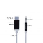 3.5 mm JACK csatlakozó és Type-C kábel / 100 cm