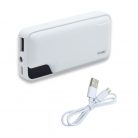 R15 5000 mAh powerbank, fehér