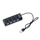 4xUSB elosztó, USB 2.0. HUB, kapcsolóval