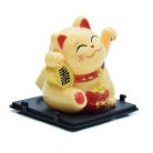 Maneki-neko tradicionális japán integető macska, szerencsét hoz - sárga