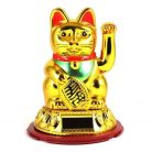 Maneki-neko tradicionális japán integető macska, szerencsét hoz, nagy - arany