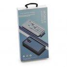 4 az 1-ben PowerBank - USB, Micro USB, Type-C, Lightning kábelekkel / 2500 mAh