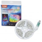 10 méteres RGB LED szalag - 12 világítási mód, USB kábellel