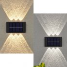 Napelemes kerti dekor lámpa, kétoldalú világítással, IP65 védelemmel