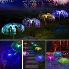 Kültéri napelemes medúza LED dekor lámpa szett - multicolor / 2 db