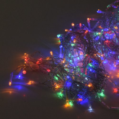 Dekorációs kültéri fényfüggöny, 162 LED - multicolor