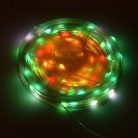 Vízálló RGB LED szalag - mobiltelefonról és távirányítóval vezérelhető / 10 méter, fényjátékkal