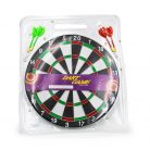 Kétoldalú darts tábla, 4 db fémhegyű nyíllal - 29 cm