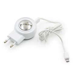   2 USB-s hálózati gyorstöltő adapter micro USB kábellel - fehér