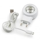 2 USB-s hálózati gyorstöltő adapter micro USB kábellel - fehér