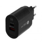 PD 20W hálózati gyorstöltő adapter, 2 db USB és 1 db Type-C csatlakozóval