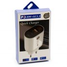 PD 20W hálózati gyorstöltő adapter, 2 db USB és 1 db Type-C csatlakozóval