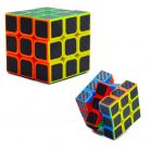 Rubik kocka készségfejlesztő játék, 3x3-as / fekete-színes