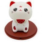 Maneki-neko cuki bólogató macska - szerencsét hoz, napelemes