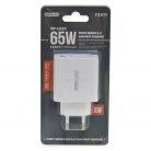 65W hálózati gyorstöltő adapter USB és USB-C kimenettel