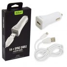 Szivargyújtós töltő autóba, micro USB kábellel