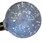 Óriási világító LED dekor gömb / 15 cm, E27 izzó forma