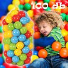 Mini műanyag labdák gyerekeknek / 100 db-os medence labda csomag kül- és beltérre is