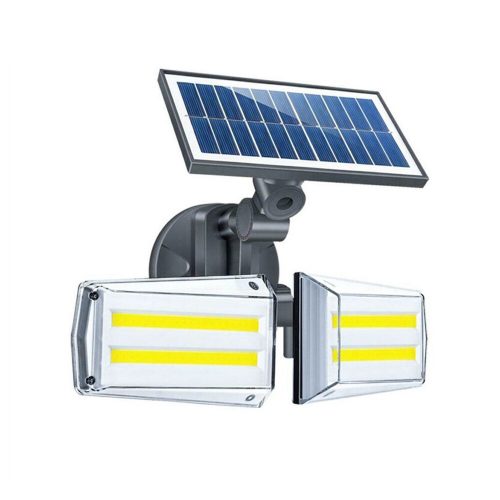 JL-COB22 napelemes kültéri fény- és mozgásérzékelős lámpa / mikrohullámú érzékelővel