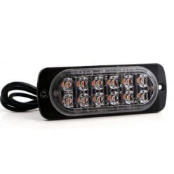 18066 12LED-es stroboszkóp FEHÉR - E jel - 12-24V 