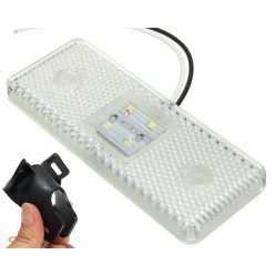   6 LED-es szélességjelző tartóval - fehér 12-24V - NEM E jeles