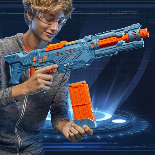 Nerf Elite 2.0 Echo szivacslövő fegyver, 24 töltényes